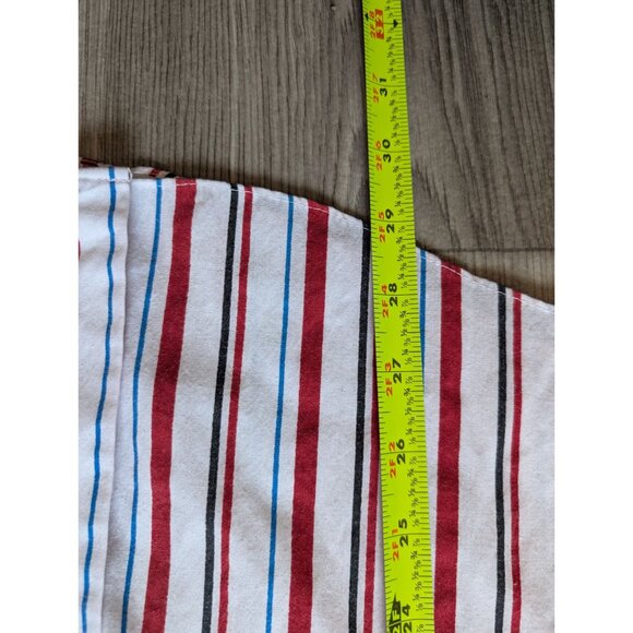 Vintage Levis Striped Button-Up Shirt Red/White/Blue Medium - Picture 5 of 6